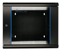 Extralink Szafka wisząca rack 9U 600x600 czarna dwusekcyjna EX.12943 - 489357 - zdjęcie 2